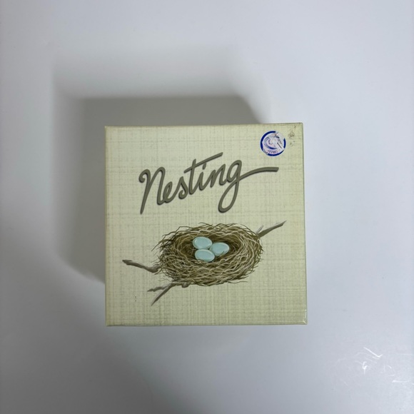 MWW 4” Mini Plate Set Nesting Birds - Picture 6 of 7